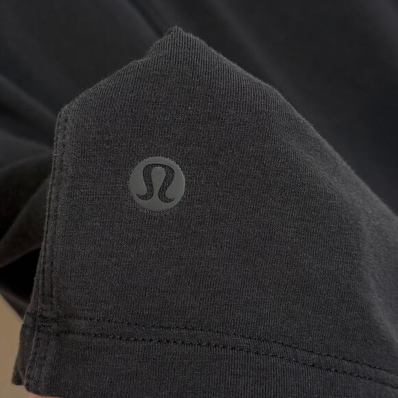 Lululemon All Yours Cotton T-Shirt Tee in Black Size 18 - Picture 4 of 4